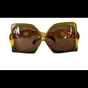 ISO Vintage 1970 Christian Dior Oversized Butterfly Space Age Sunglasses